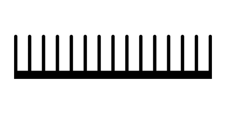 SK 686 1000 AL HEATSINK, 1MX76MMX16.8MM, ALUMINIUM FISCHER ELEKTRONIK