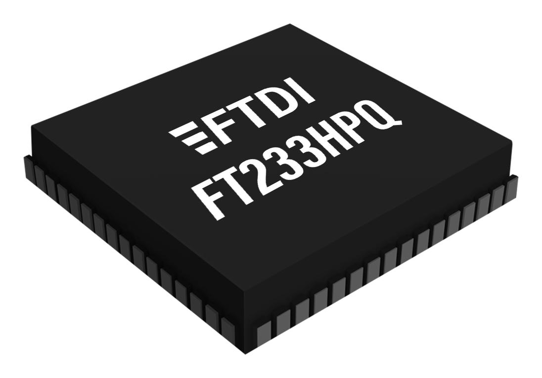 FT233HPQ-TRAY INTERFACE BRIDGE, -40 TO 85DEG C, QFN FTDI