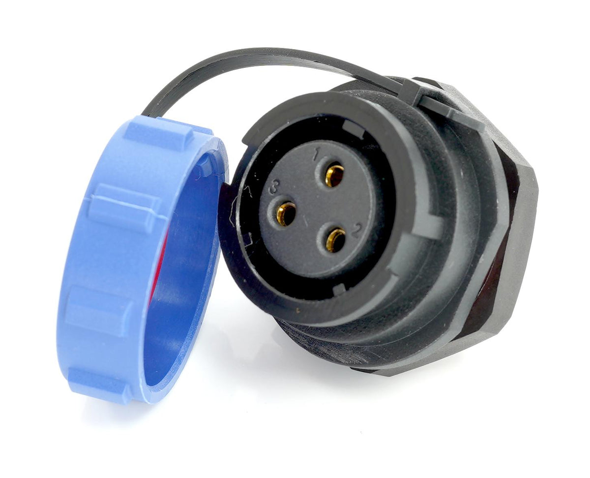 MP007658 CIRCULAR CONN, RCPT, 3POS, PANEL MULTICOMP PRO