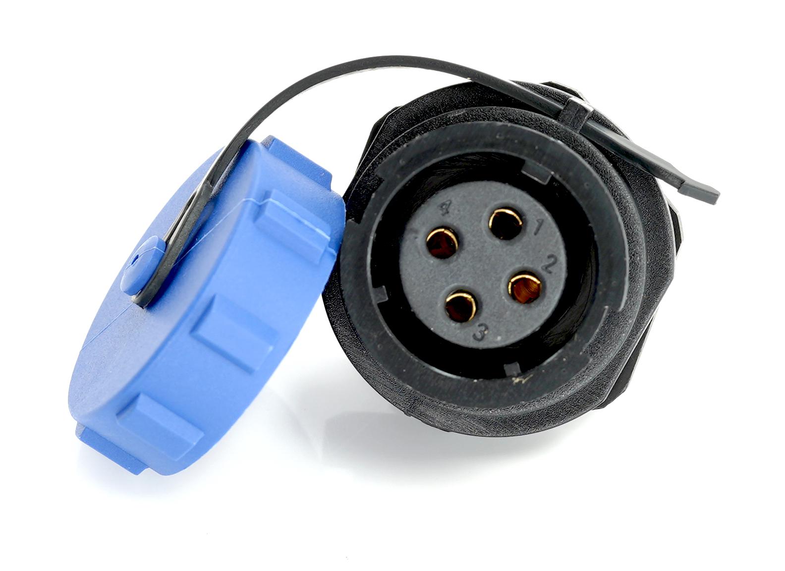 MP007659 CIRCULAR CONN, RCPT, 4POS, PANEL MULTICOMP PRO