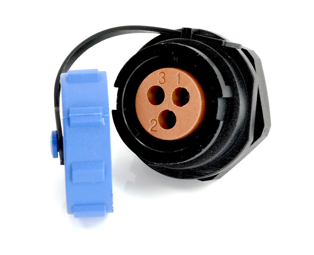 MP007676 CIRCULAR CONN, RCPT, 3POS, PANEL MULTICOMP PRO