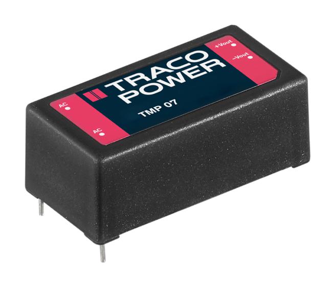 TMP 07115 POWER SUPPLY, AC-DC, 15V, 0.466A TRACO POWER