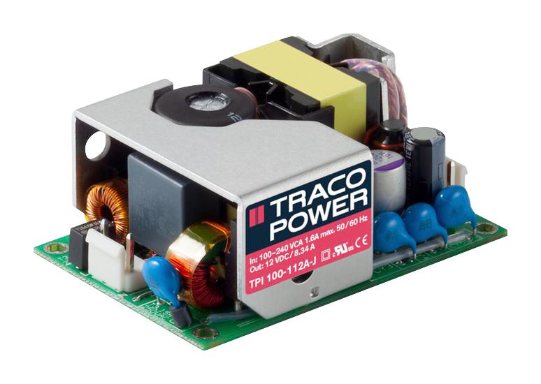 TPI 100-112A-J POWER SUPPLY, AC-DC, 12V, 8.34A TRACO POWER