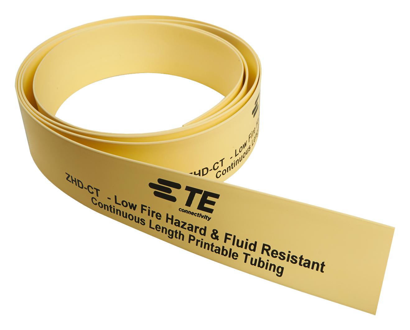 EL8124-000 HEAT-SHRINK TUBING, 2:1, 9.5MM, YELLOW TE CONNECTIVITY