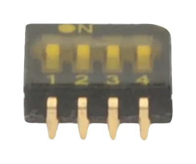 IKH0404000(00) DIP SWITCH, 4POS, 0.025A, 24VDC, SMD APEM