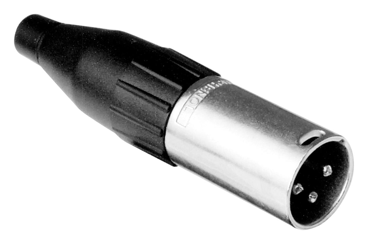 AC3MM-AU XLR CONNECTOR, PLUG, 3POS, CABLE AMPHENOL SINE/TUCHEL