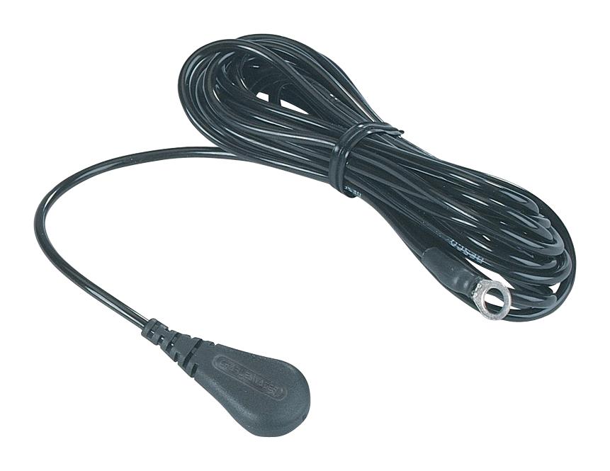 60358 GROUND CORD, 1MOHM, BLK, 3M, SOCKET/RING DESCO EUROPE (FORMERLY VERMASON)