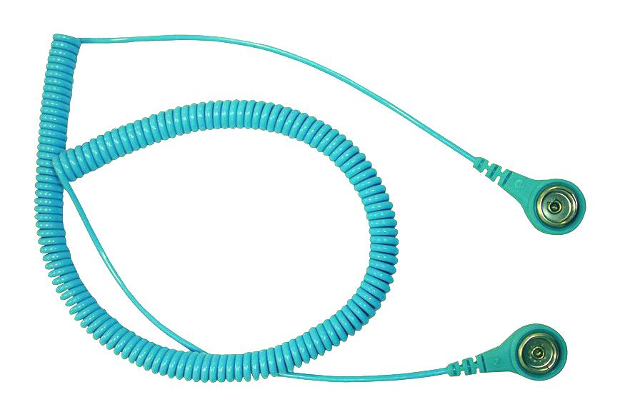 60363 COILED CORD, BLUE, 2MOHM, 2.4M, SOCKET DESCO EUROPE (FORMERLY VERMASON)