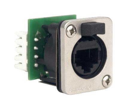 RJXS8FD5I RJ45 CONNECTOR, JACK, 1PORT, PANEL AMPHENOL SINE/TUCHEL