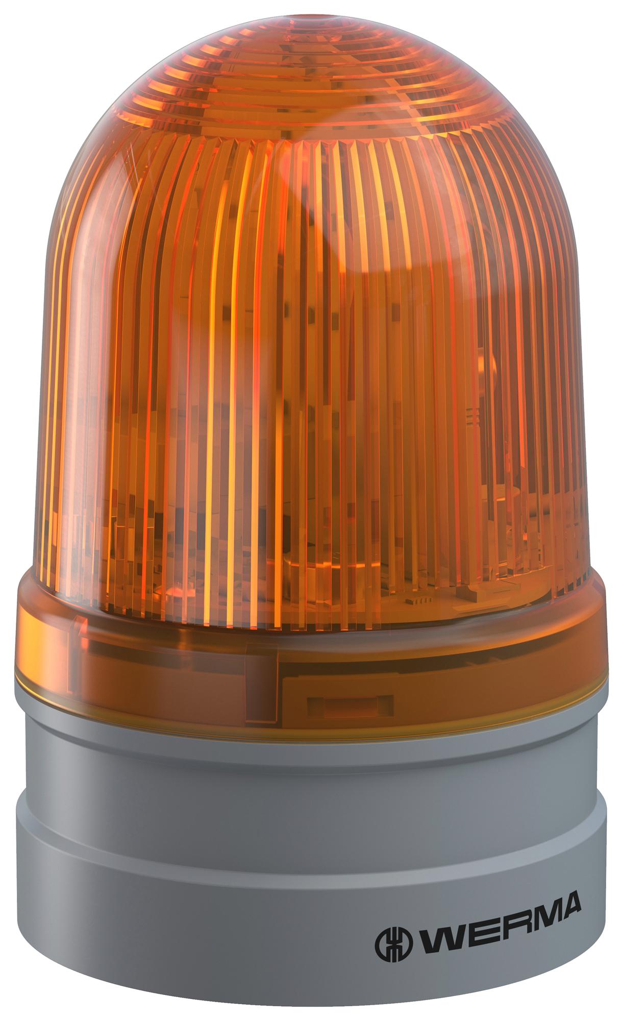 26131060 BEACON, TWINLIGHT, YELLOW, 230V, PUSH-IN WERMA