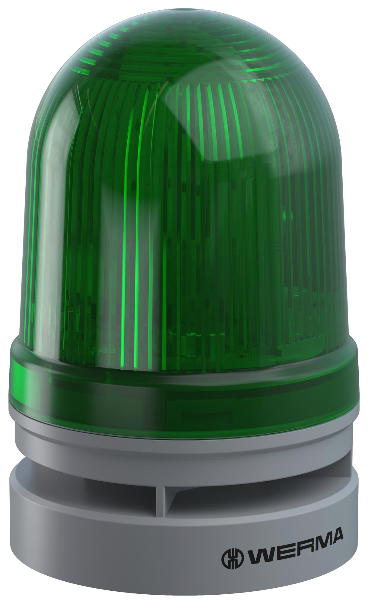 46121070 BEACON, TWINLIGHT, GREEN, 110DBA, 24V WERMA