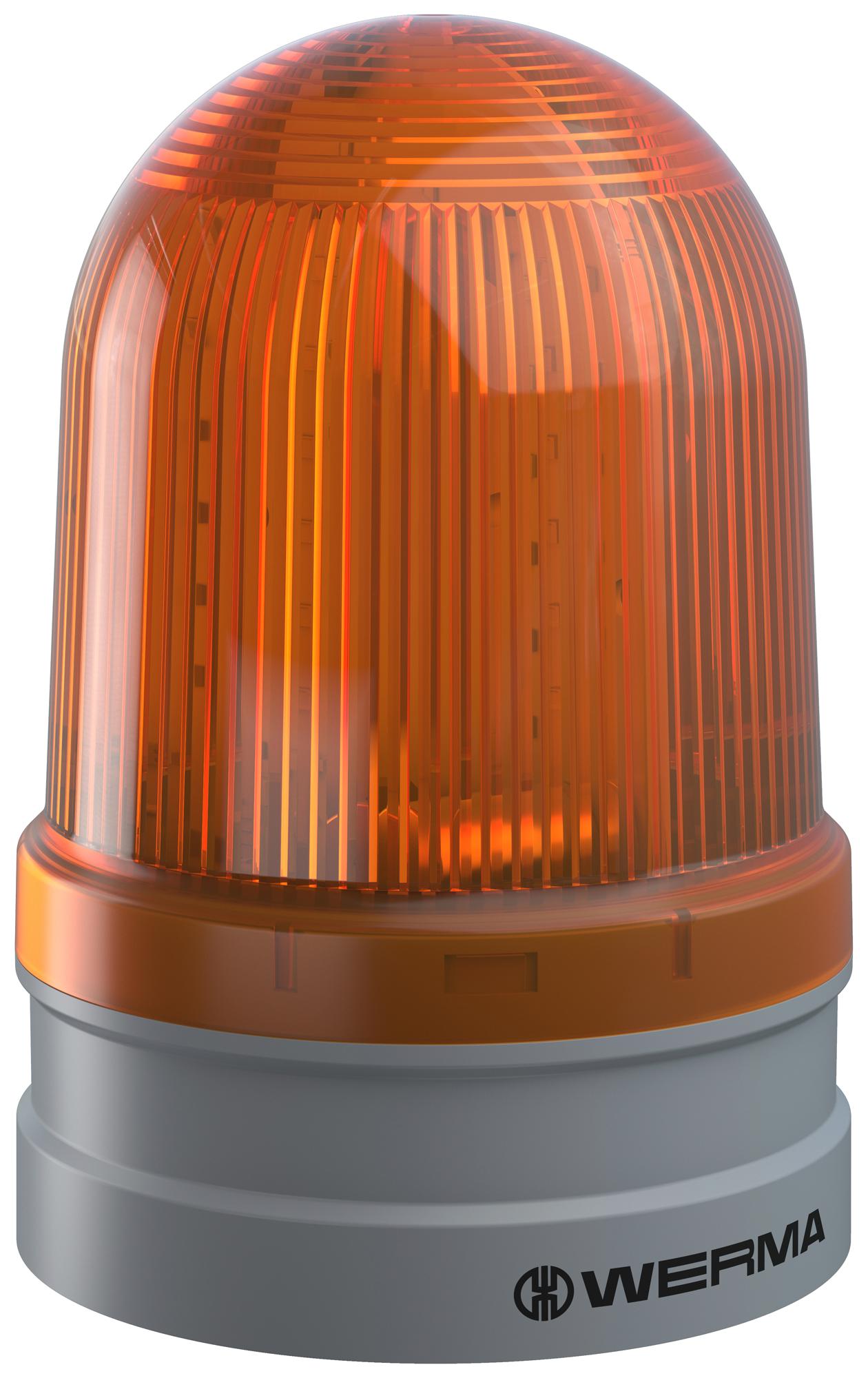 26231060 BEACON, TWINLIGHT, YELLOW, 230V, PUSH-IN WERMA