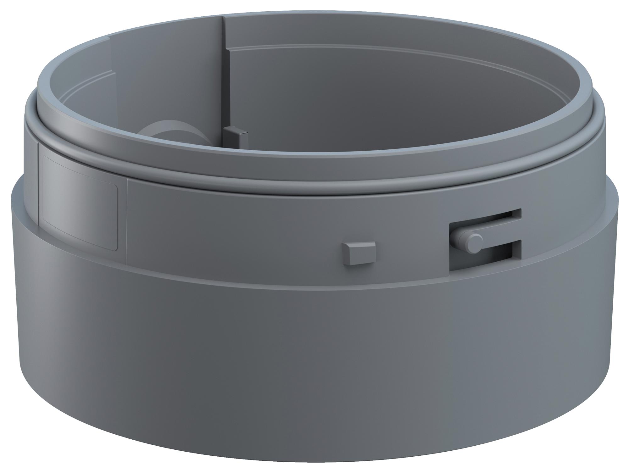 26270002 SIDE CABLE GLAND, SIGNAL INDICATOR, GREY WERMA