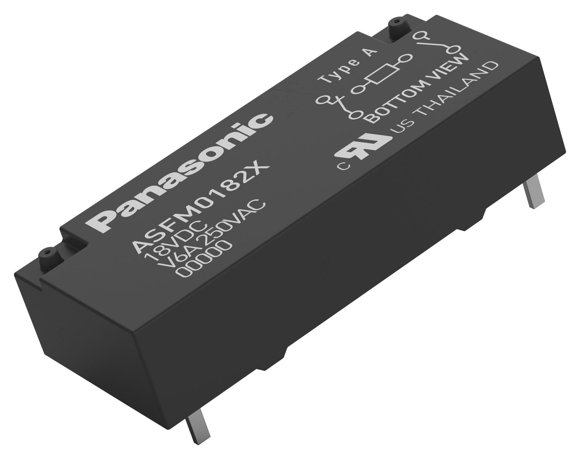 ASFM0125S SAFETY RELAY, SPST, 12VDC, 6A, THT PANASONIC