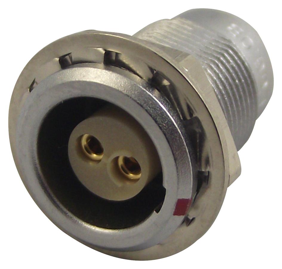 EGG.0B.302.CLL CIRCULAR CONNECTOR, RCPT, 2 WAY, PANEL LEMO