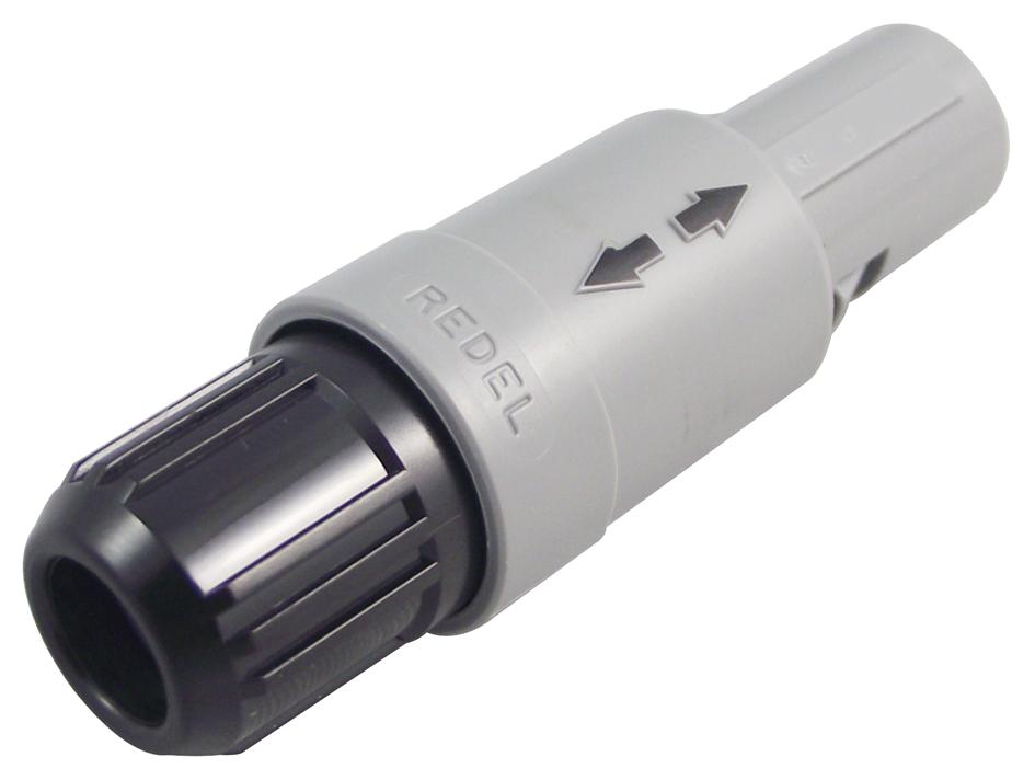 PAG.M0.2GL.AC39N PLUG, 3MM, BLACK, 2WAY REDEL