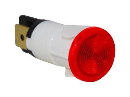 MP008574 NEON INDICATOR, RED, 12MM, DOME, 250VAC MULTICOMP PRO