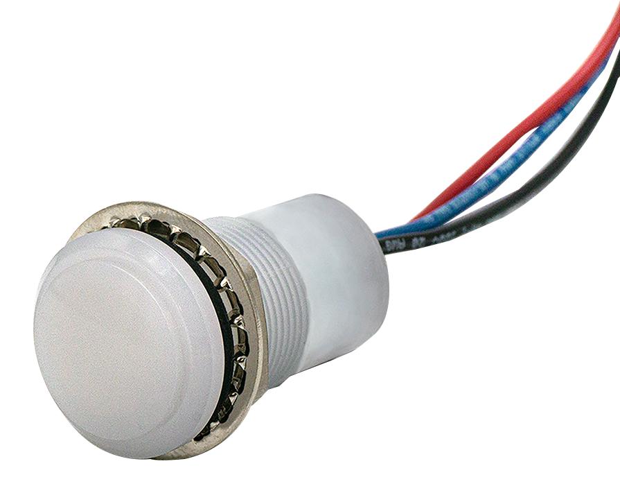 657-1425-303F PANEL INDICATOR, RED/BLU, 17.46MM, 30VDC DIALIGHT