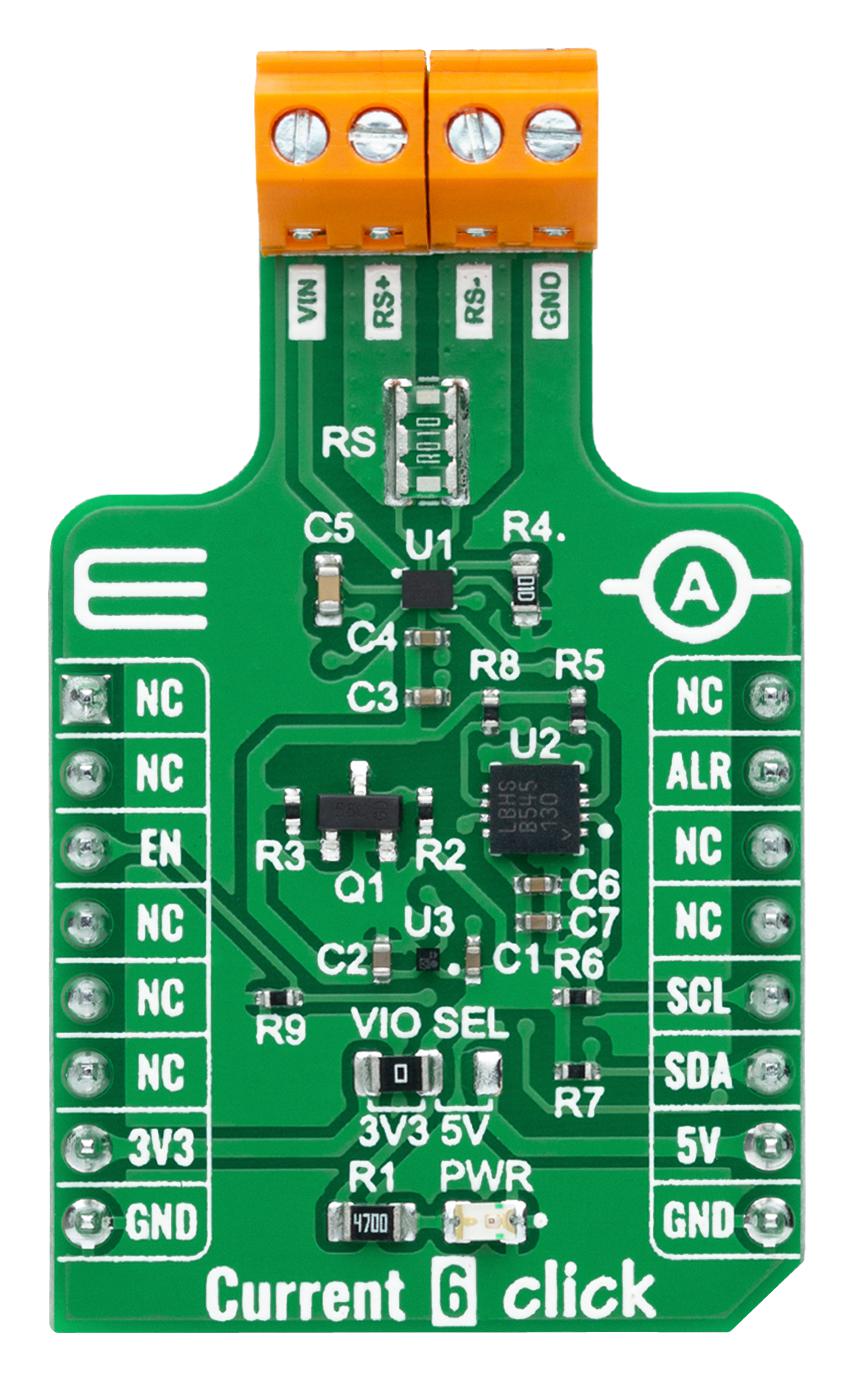 MIKROE-4914 ADD-ON BOARD, CURRENT-SENSE AMPLIFIER MIKROELEKTRONIKA