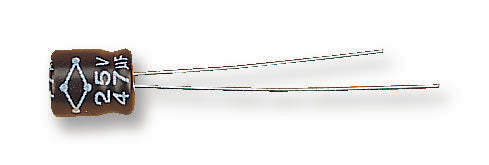 MCMR10V476M4X7 CAP, 47µF, 10V, 20% MULTICOMP PRO