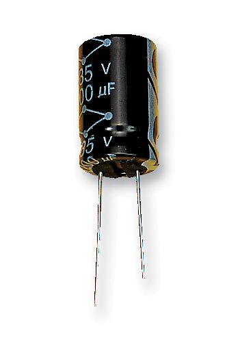 MCRH16V107M6.3X11 CAP, 100µF, 16V, 20% MULTICOMP PRO