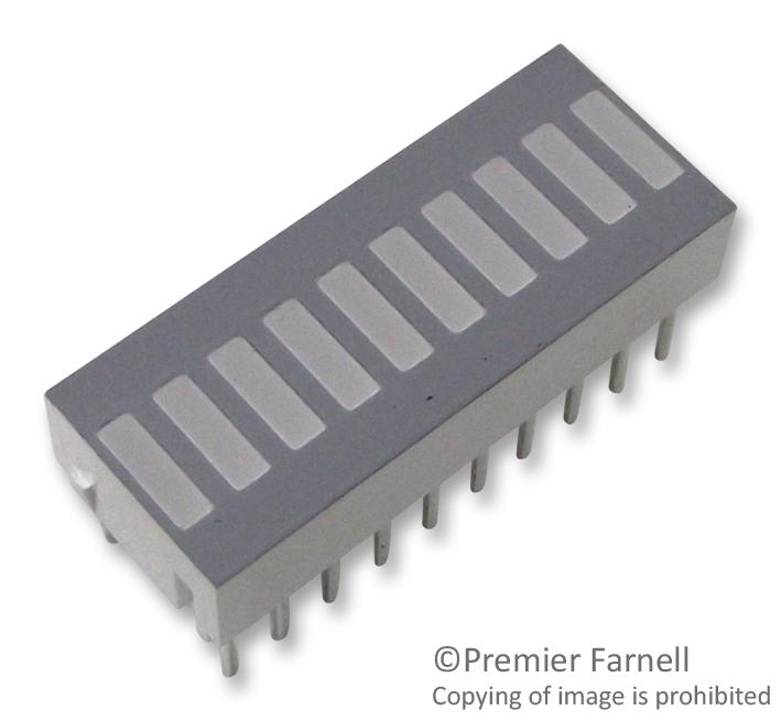 HDSP-4850 LED BAR ARRAY, GRN BROADCOM