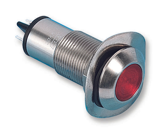 528-501-21 LED INDICATOR, 12VDC, RED MARL