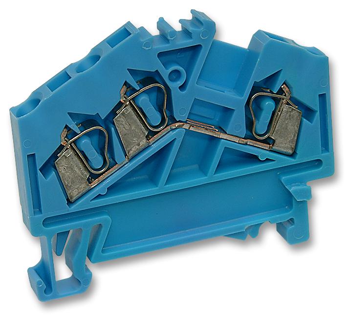 280-651 TERMINAL BLOCK, DIN RAIL, 3POS, 12AWG WAGO