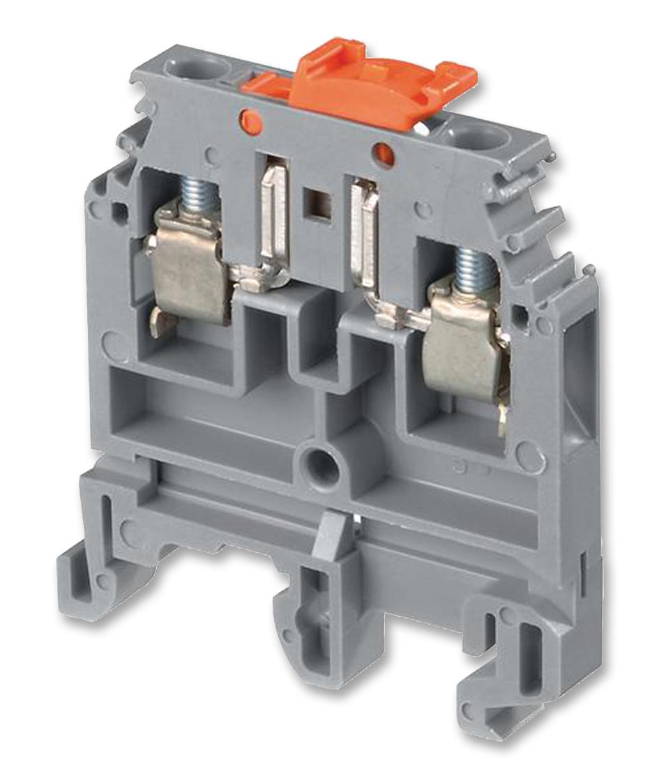 011598600 TERMINAL BLOCK, DIN RAIL, 2POS, 6AWG ENTRELEC - TE CONNECTIVITY
