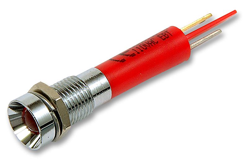 19500130 LED INDICATOR, 110V, RED CML INNOVATIVE TECHNOLOGIES