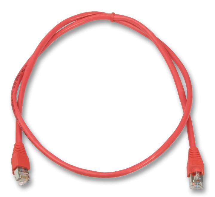 2965-1.5R PATCH LEAD, CAT5E, RED, 1.5M VIDEK