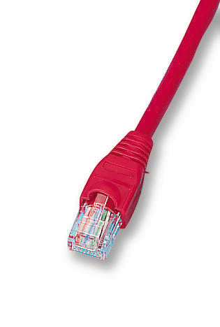 2961-1R PATCH LEAD, CAT5E, UTP, RED, 1M VIDEK
