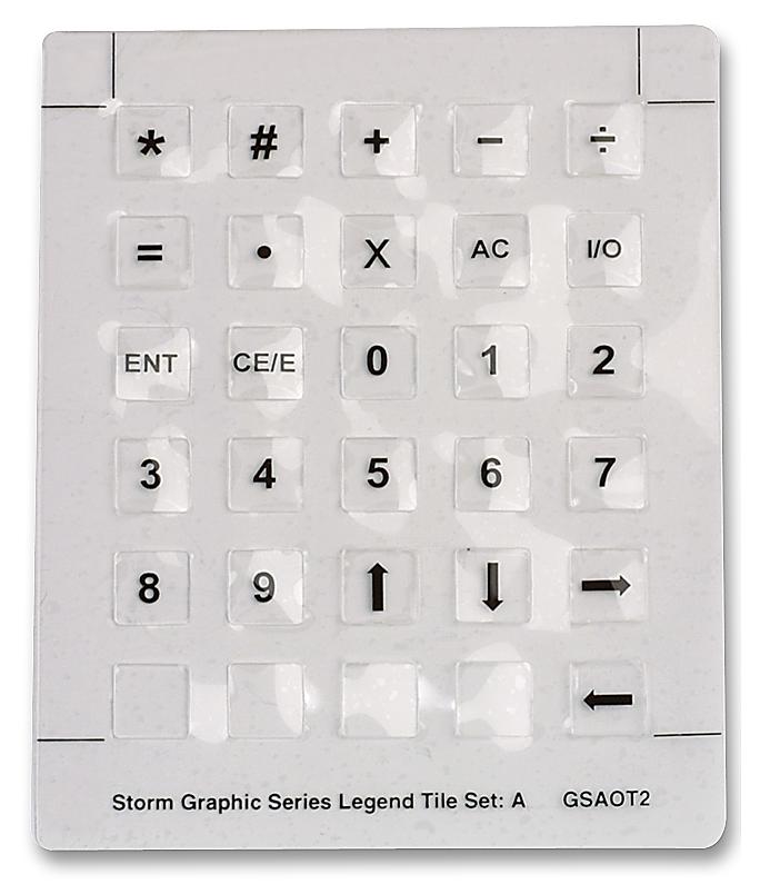 GSA0T201 LEGEND TILES, SET A STORM INTERFACE