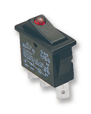 C5503PTNAM ROCKER SWITCH, SPDT, ILLUM RED ARCOLECTRIC (BULGIN LIMITED)