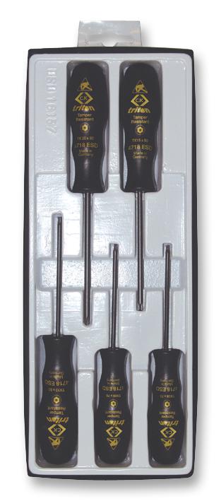 4730ESD SCREWDRIVER SET, TAMPER, TORX CK TOOLS