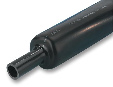 BSTS-17X4 HEATSHRINK, 43.2MM, BLACK, 1.2M RAYCHEM - TE CONNECTIVITY