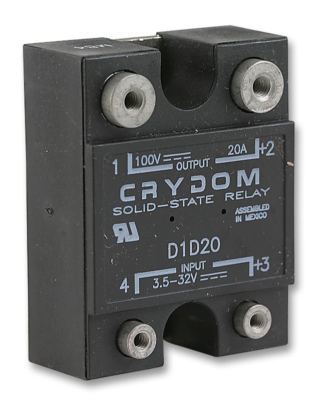 D1D20 SSR, 20A, 100VDC SENSATA/CRYDOM