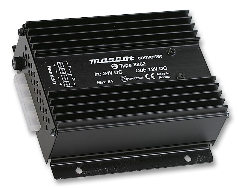 8862 24/12V CONVERTER, DC/DC, 81W, 24/12V MASCOT