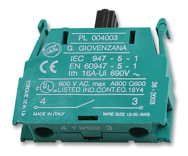 PL004005 CONTACT BLOCK, 2 SPEED, 2 UNITS BERNSTEIN