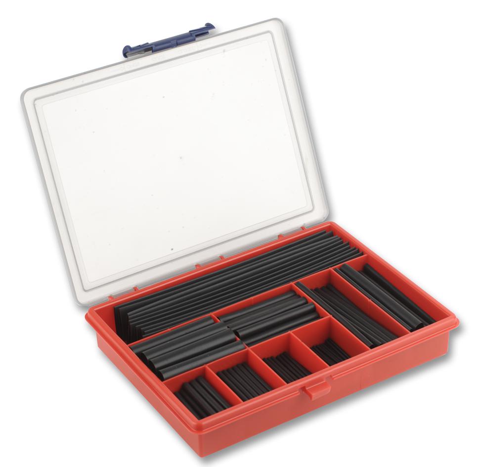 RNF-100-KIT-BLACK-FEC KIT, HEAT SHRINK, 235 PIECES RAYCHEM - TE CONNECTIVITY