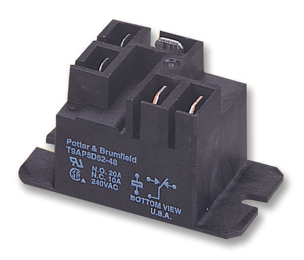 T9CP5A54-240 RELAY, SPDT, 250VAC, 20A TE CONNECTIVITY
