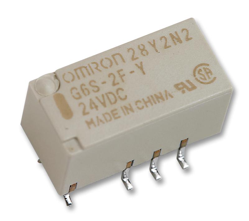 G6S-2F-TR DC24 SIGNAL RELAY, DPDT, 24VDC, 2A, SMD OMRON