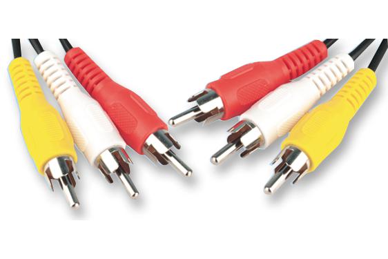 AV02011 LEAD, 3XPHONO-3XPHONO, 5M PRO SIGNAL