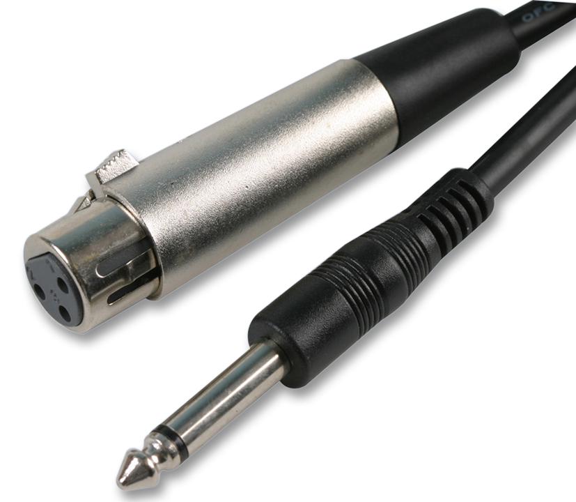 PSG00749 XLR SOCKET TO 6.3MM PLUG - 6M PRO SIGNAL