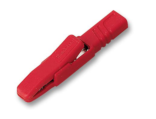 932146101 CROCODILE CLIP, 4MM, RED, PK5 , BIL 20 HIRSCHMANN TEST AND MEASUREMENT