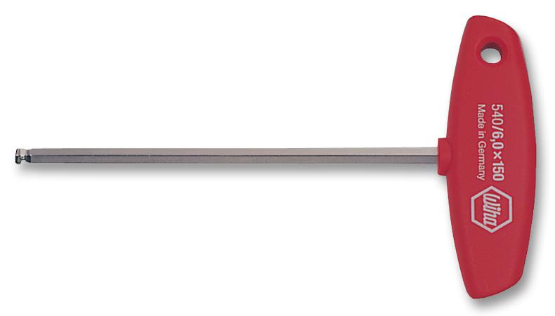 540-5 DRIVER, T HANDLE, BALL, HEXAGON, 5MM WIHA