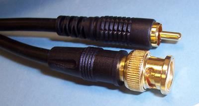 PSG00556 BNC TO PHONO PLUG - GOLD/3M PRO SIGNAL