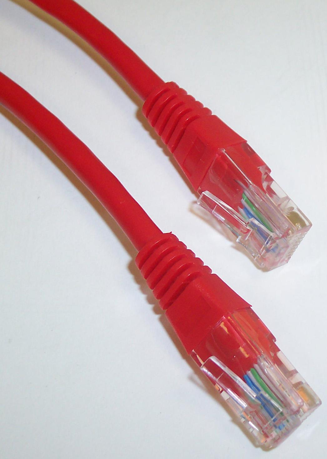 PS11050 PATCH LEAD, CAT 5E, 20M RED PRO SIGNAL