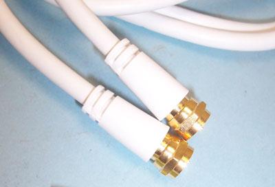 PSG01118 LEAD, COAX F PLUG-PLUG WHITE 2M PRO SIGNAL