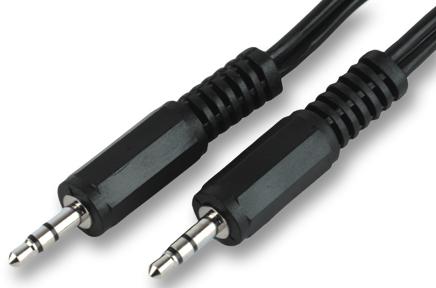 JR8009/5M LEAD, 2.5MM STEREO PLG-PLG, 5M PRO SIGNAL